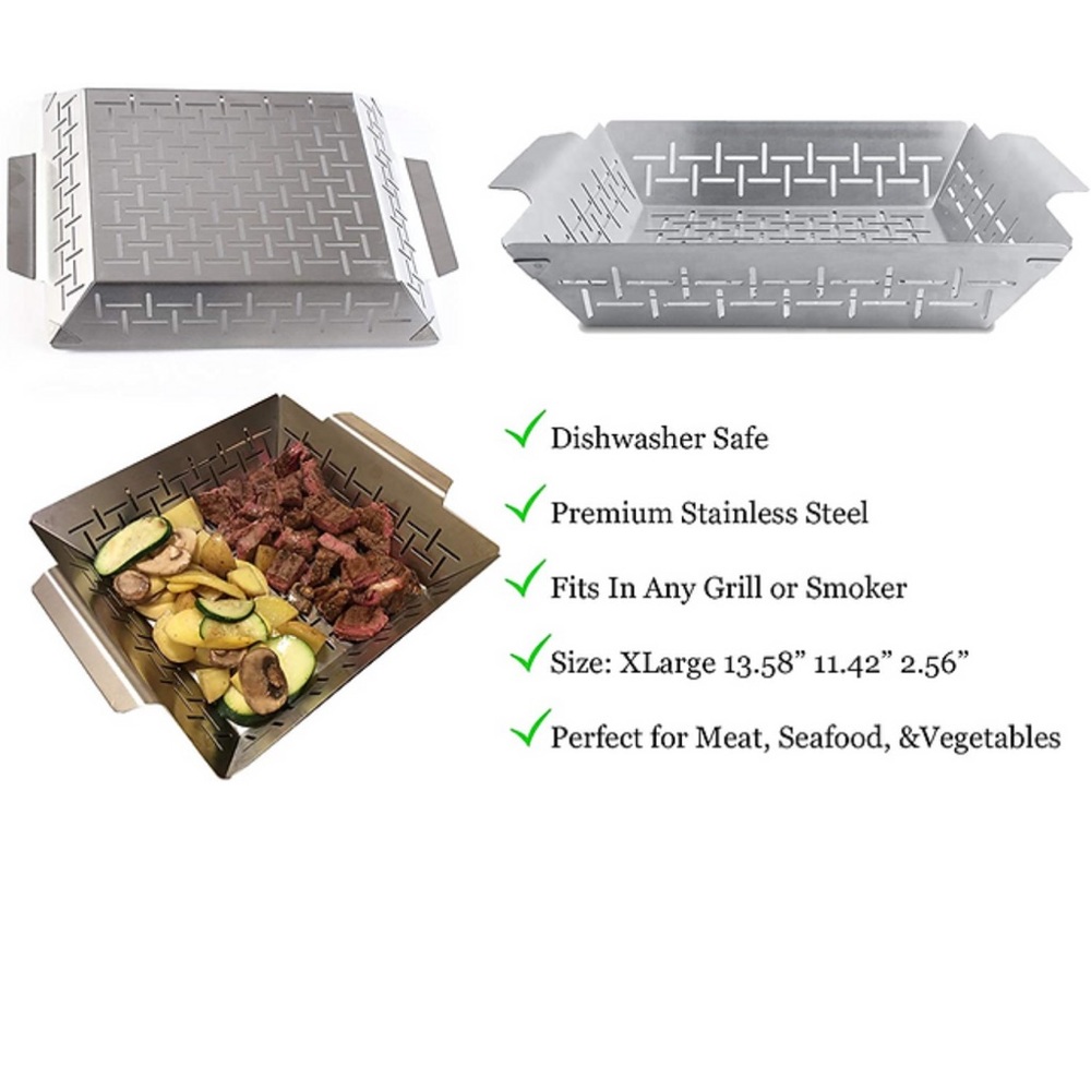🌟NWT🌟 CHAR-PiT BBQ Basket for Grill or Smoker